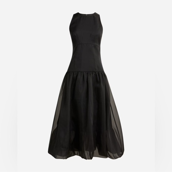 NWT J Crew Collection bubble-skirt drop-waist dress in organza BU351 - Picture 2 of 12